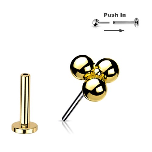 2mm titan stecksystem - titan, labret