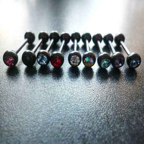 Zungenpiercing titan schwarz - titan,
