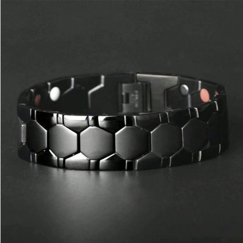 Herren armband titan schwarz - titan,