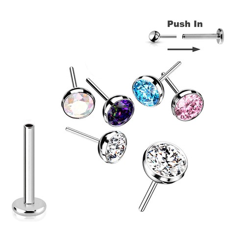 2mm titan stecksystem labret - titan,