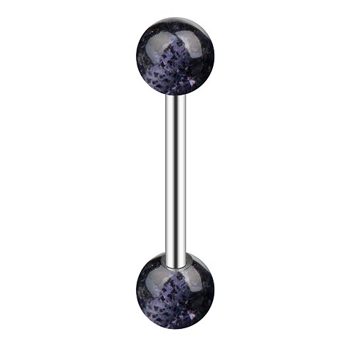 Titan zungenpiercing hantel - titan,