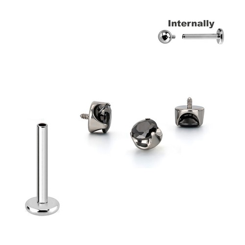 2mm titan labret flatback - 1,2mm,