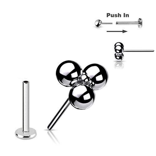 8mm titan stecksystem labret - 0,8mm,