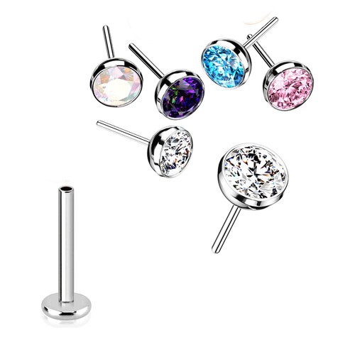 0mm titan stecksystem labret - 1,0mm,